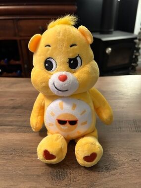 Yellow Funshine CARE BEAR Plush 10" Unlock The Magic Sun Glasses Belly 2020
